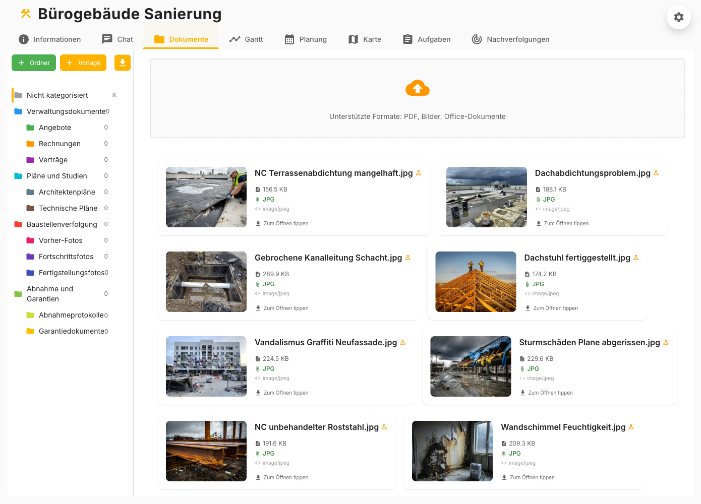 Zentralisierte Dokumente