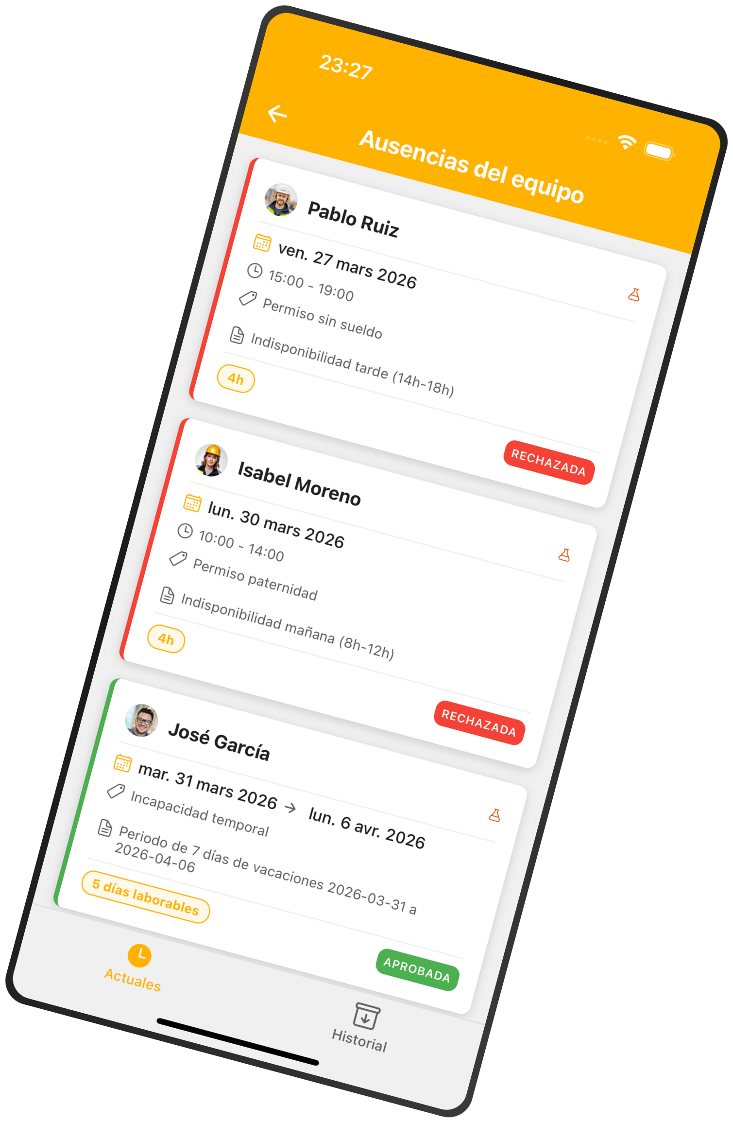App Mobile Ausencias
