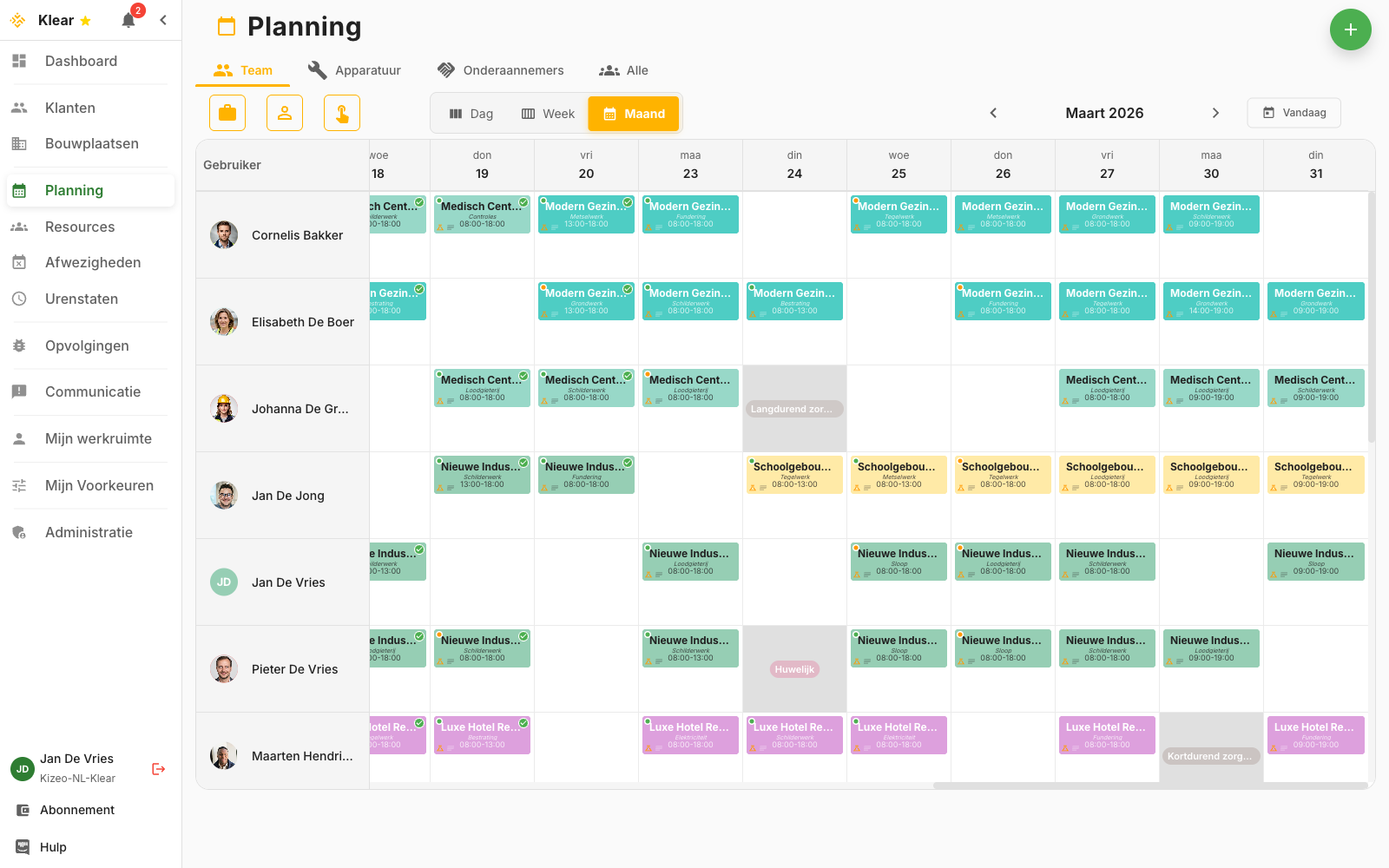Planning Interface